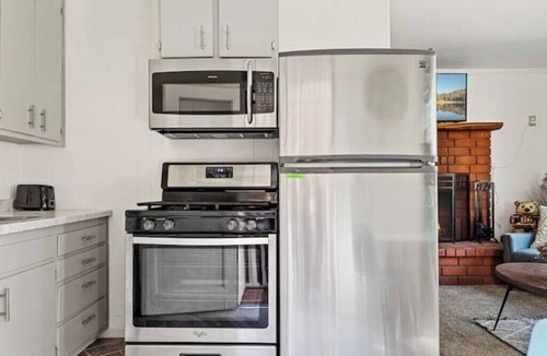 Big Bear City House | Tiny Cabin BBQ FirePit Walk 2 Snowplay