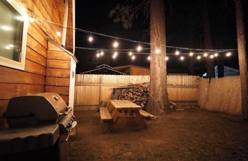 Big Bear City House | Tiny Cabin BBQ FirePit Walk 2 Snowplay