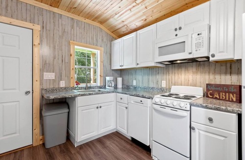 Albertville Apartment | Tiny cabin on 10 acres with pond