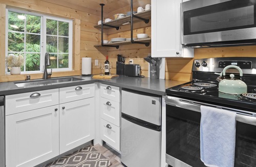 Ashford Cabin | Tiny Home A, just steps from Mt. Rainer Nat. Park w/firepit.