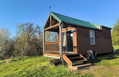 Silverton Cabin | "Tiny Home" at Buena Vista Lavender Farm with private porch and a stunning view