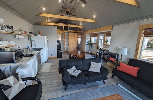 Stow Cottage | Tiny House #1 - Lakefront, Spacious, & Modern "Tiny Home" with 2 bdrms & 1 bath
