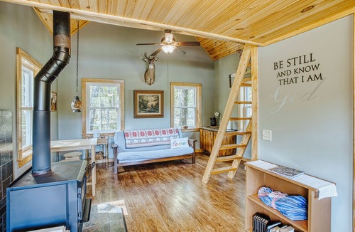 Horseheads Cabin | Tiny pond side cabin off-grid near the Fingerlakes