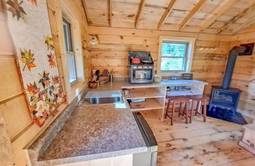 Hovland Cabin | Tiny Tuloon Off-Grid Amish crafted log cabin near the BWCA & SHT - Sled Dogs!