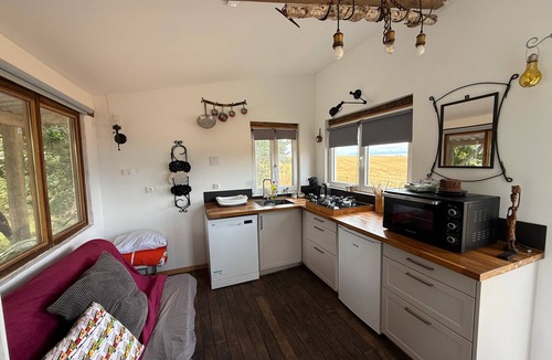 Champsac House | Tinyhouse on Bramefort Pond with Private Terrace and Nature Views