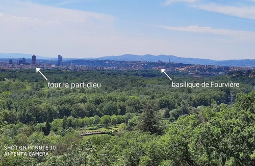 Vancia - Crepieux House | Tipi view Lyon swimming pool and spa