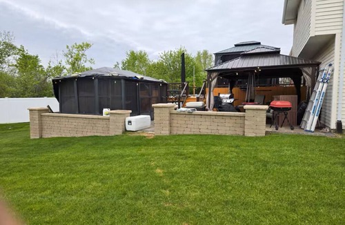 Richton Park House | Title: Spacious Retreat with Patio & Home Gym