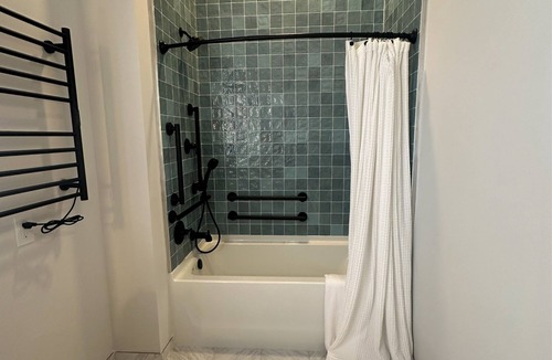 Cumming Apartment | Toile & Bubble Lavender Suite