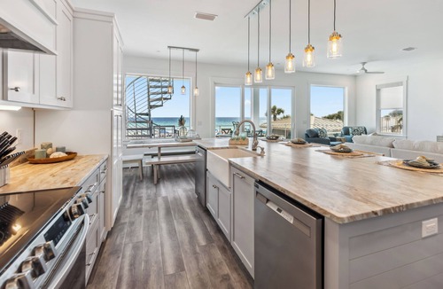 Thomas Drive House | 🏖 Tootsies Beachfront Getaway! Exceptional, New, Beachfront Home with Pool!