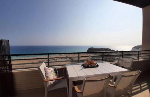 Villajoyosa Apartment | Top-Floor Beachfront Apartment with Parking, Pool, & Spacious Sea-View Balcony