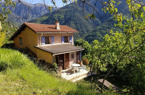 Roquebilliere House | Top quiet house facing the peaks of the Mercantour in part except