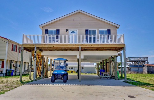 Surf City House | Topsail Turtle- 🐢Ocean & Sound views- Golf cart 🏝️