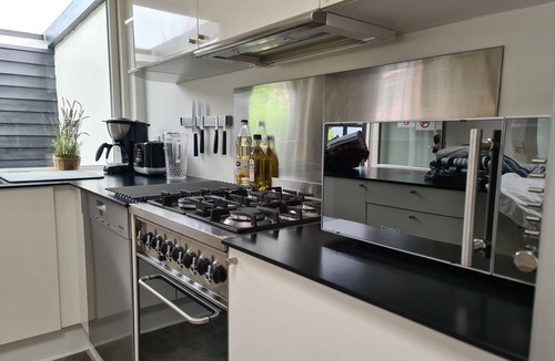 Naesby Condo | Townhouse with wooden terrace