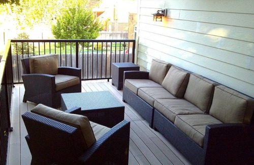 Lindsborg Apartment | Tradhuset Swedish Studio with Private Deck