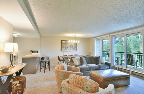 Peak 9 Condo | Trails End Slopeside Condo: Ski-In/Out, Walk to Town!