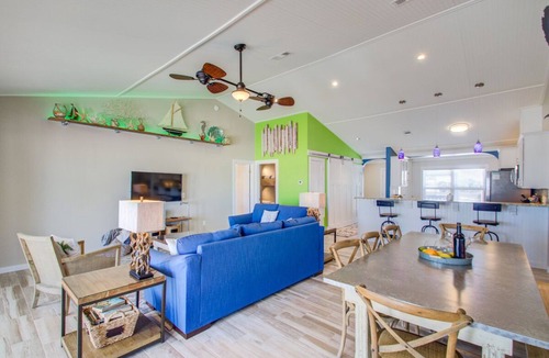 Villa Segunda House | Tranquil covered deck with Gulf views, private pool and easy beach access.