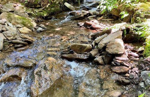 Maggie Valley House | Tranquil Creekside Cabin - amazing outdoor space!