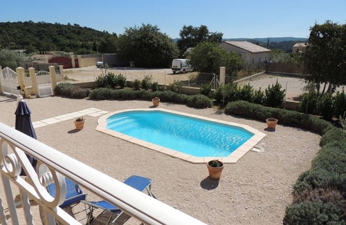 Saint-Laurent-de-Carnols Villa | Tranquil Villa with Pool View