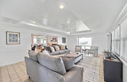 Dickinson House | Tranquil Home with Private, Texas-Shaped Pool