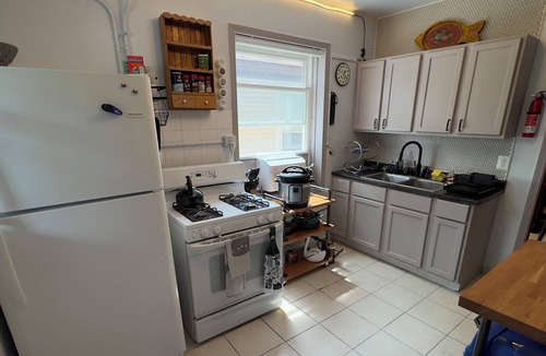 Albany Park Apartment | Tranquil Library near Brown Line 2 bed 1 bath vintage private unit @ Solar Lodge