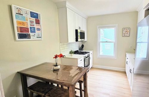 Greenwich Apartment | Tranquil modern upstairs apt. Walk to restaurants & beach! Off-street parking,