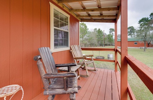 Waller Cabin | Tranquil Plantersville Cabin: Farm Animals On-Site
