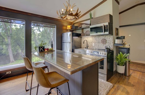 Newburgh Apartment | Tranquil/Private King Suite, Cozy, Riverfront w/hot tub,fireplace,firepit,trail.