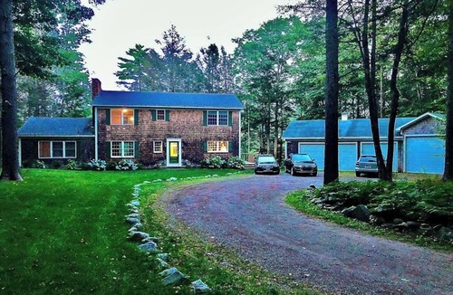 Boothbay House | Tranquil private riverfront home w/tidal dock & large yard