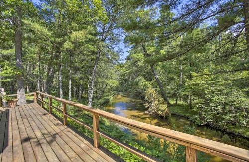 Baldwin House | Tranquil Riverside Home w/Wraparound Deck & Views