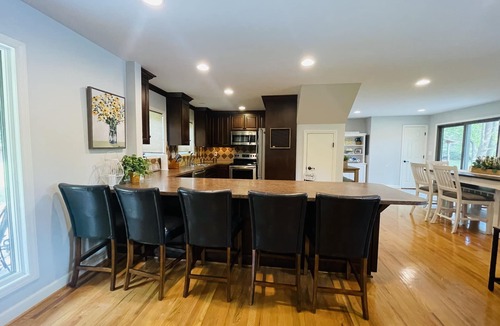 Norwood House | Tranquility on Lake Tillery , waterfront home with large dock & paddle boards!