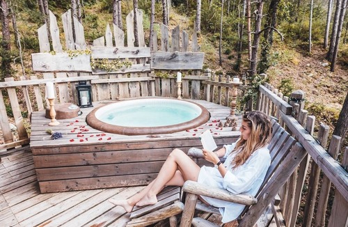 Serres Cabin | Tree house with private Jacuzzi - Aristoloche