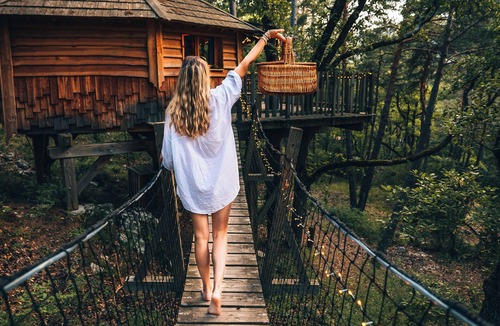 Serres Cabin | Tree house with private Jacuzzi - Aristoloche