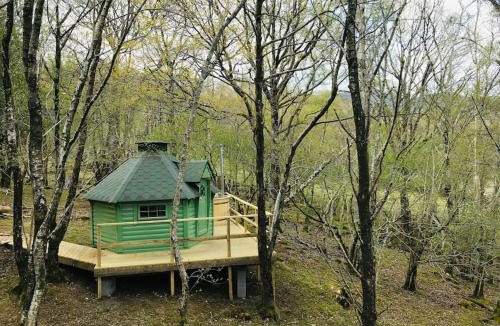 Llanelltyd Apartment | Tree Top Cabin with Private Hot Tub