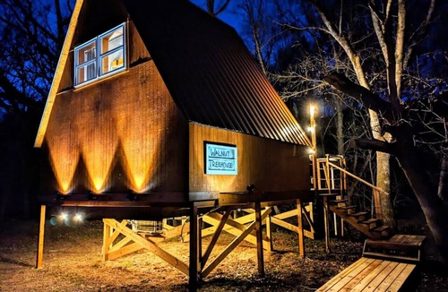 Newport Cabin | Treehouse A-Frame on Goat farm