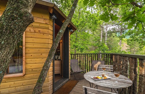 Montreal-les-Sources Cabin | Treehouse 2 people - spa & pool - exceptional view
