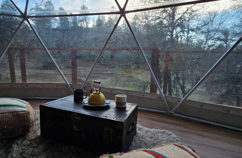 Mountain Ranch RV Rental | Treehouse Geodome In the Sierras
