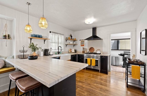 Normal Heights Apartment | Trendy Oasis Hot Tub, Fire Pit, Parking, Sleeps 6!