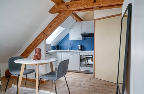 Wipkingen Apartment | Trendy Wipkingen Studio, steps to River & Groceries, by Blueground