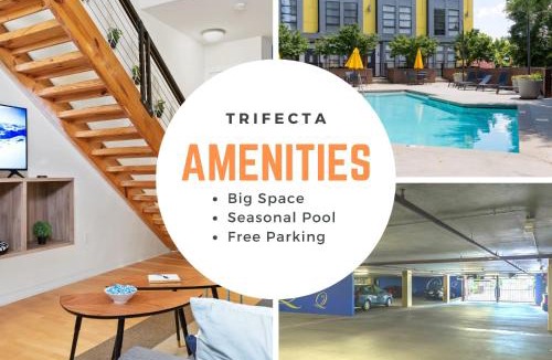 First Ward Apartment | Trifecta Ace Location Pool & Gym Superhost