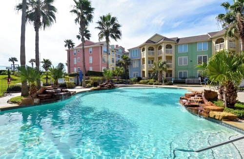 Galveston Condo | Tropical Lagoon by Ryson Vacation Rentals