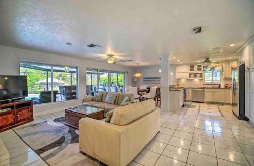 Snug Harbor Estates Villa | Tropical Waterfront Beach Home with Pool & Jacuzzi