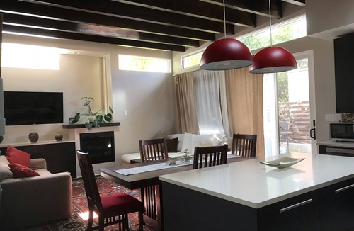 Downtown Santa Fe House | Truly unique art-filled home w/garden close to the Plaza.