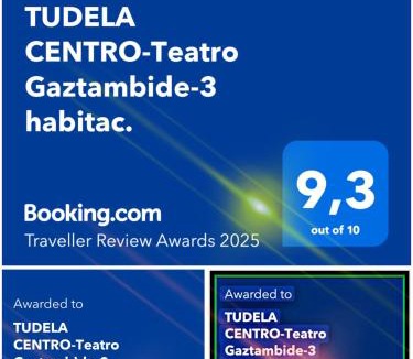 Tudela Apartment | TUDELA CENTRO-Teatro Gaztambide-3 habitac.