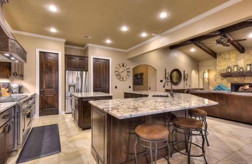 Highland Lake Estates House | Tuscan villa, 180° lake view, pool, outdoor kitchen, deep-water dock, boat lift