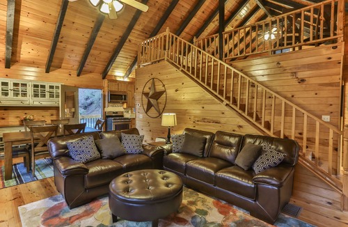 Ellijay Cabin | Twin Riverfront Lodges in Ellijay, GA - Hot Tub, Sleeps 14