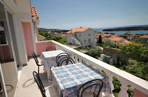 Punat Apartment | Two bedroom apartment with terrace and sea view Punat, Krk (A-5343-a)