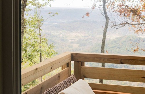 Lookout Mountain House | Two bedroom modern tiny house with bluff views, huge windows!