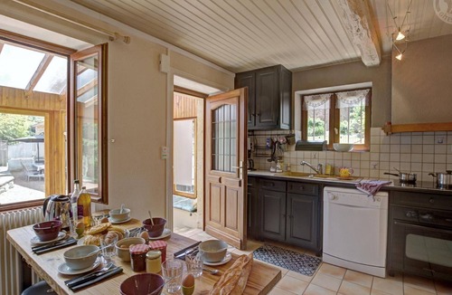 Belmont-de-la-Loire Cottage | Two cottages with fireplace and shared pool, pets allowed, for 13 guests