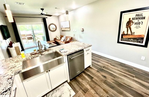 Gruene Apartment | Two Side-by-Side Riverfront Condos, 6BR Walk to Gruene Hall Swim & Gather
