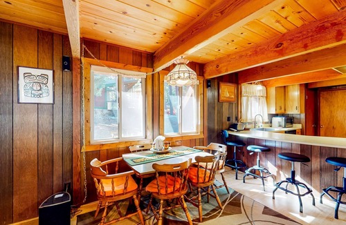 Comstock Acres Cabin | Two-story cabin with a wood fireplace, washer&dryer, & decks